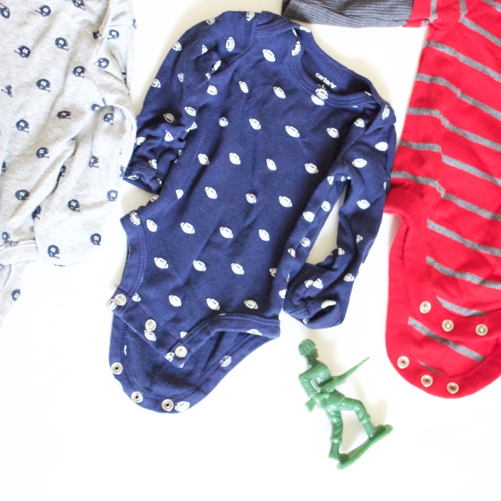 3 Piece longsleeve onesies